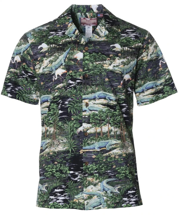 Everglade Vibes Hawaiian Shirt Black
