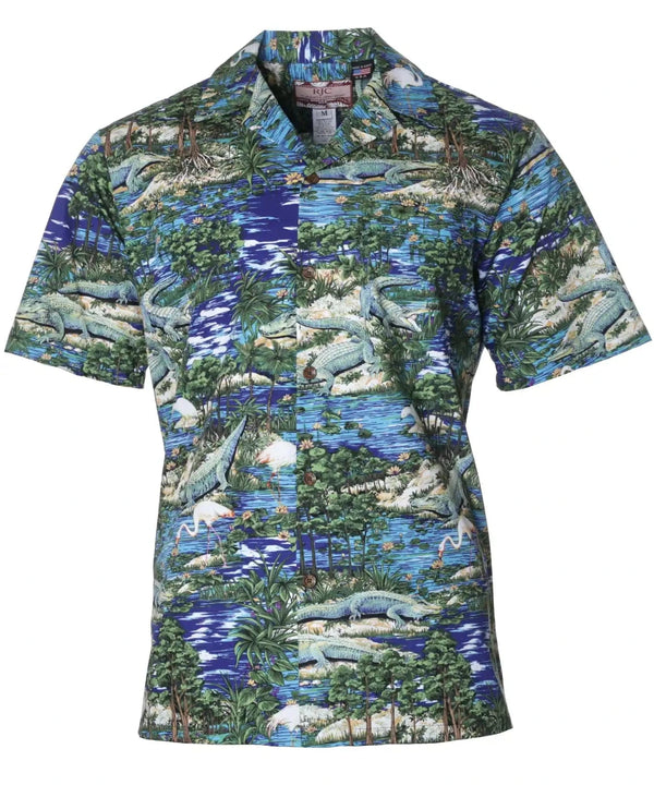 Everglade Vibes Hawaiian Shirt Blue