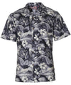 Tropical Falls Hawaiian Shirt Black