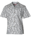 Hawaiian Shirt Hibiscus Kulakane Silver