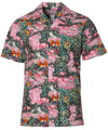 Parrots & Flamingos Aloha Shirt Pink