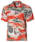 Hana Hou Men Aloha Rayon Shirt Orange