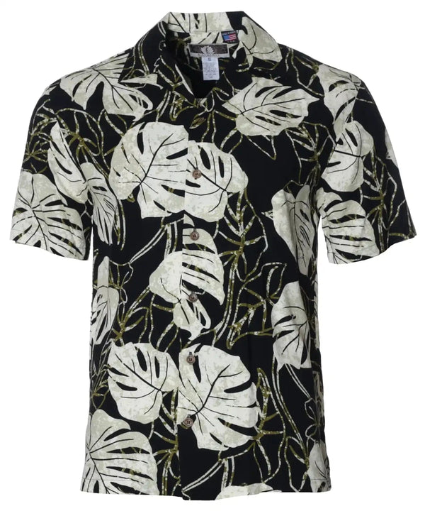 Tropical Monstera Shirt Beige