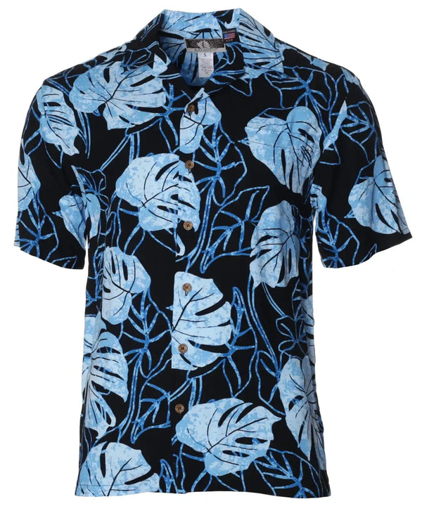 Tropical Monstera Shirt Blue