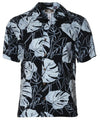 Tropical Monstera Shirt Silver