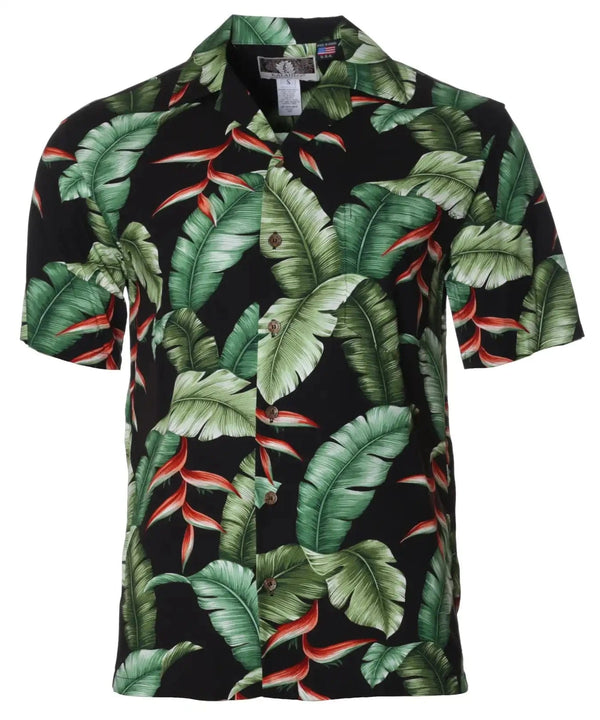 Heliconia Monstera - Rayon Black