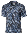 Watercolor Palms Aloha Shirt Black