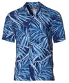 Watercolor Palms Aloha Shirt Navy