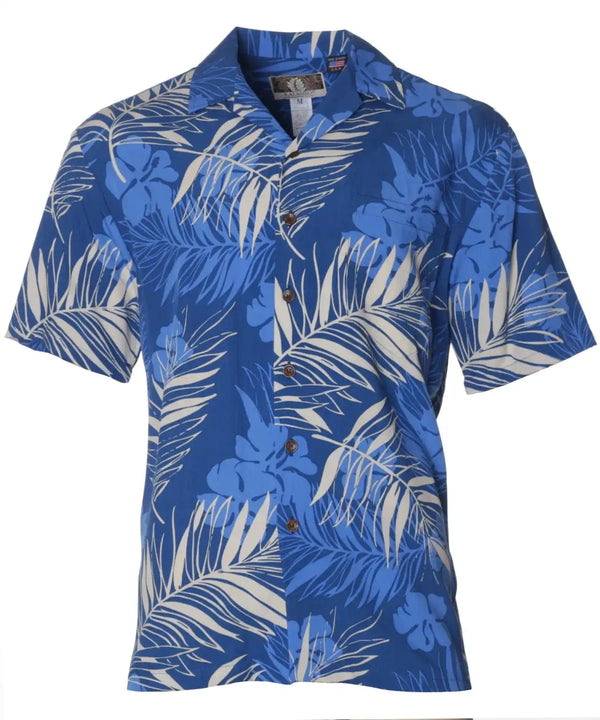 Hawaiian Shirt Rayon Poplin Palmas