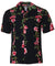 Hawaiian Shirt Bamboo Hibiscus Island Black