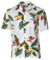Birds of Paradise Men's Hawaii Rayon Shirt White