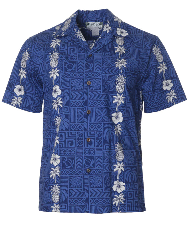 Coco Panel Hawaiian Cotton Shirt