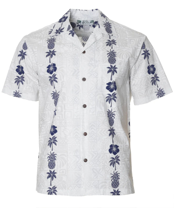 Coco Panel Hawaiian Cotton Shirt