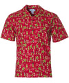 Hawaiian Shirt Hula Gal Red