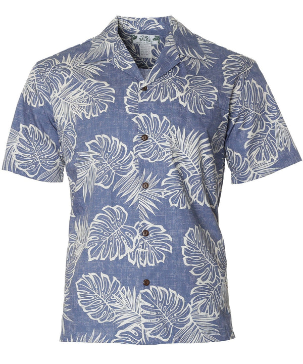 Kauai Venture Aloha Shirt Light Blue