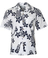 Ukulele Pineapples Hawaiian Shirt White