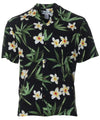 Resort Rayon Aloha Shirt Bamboo Black