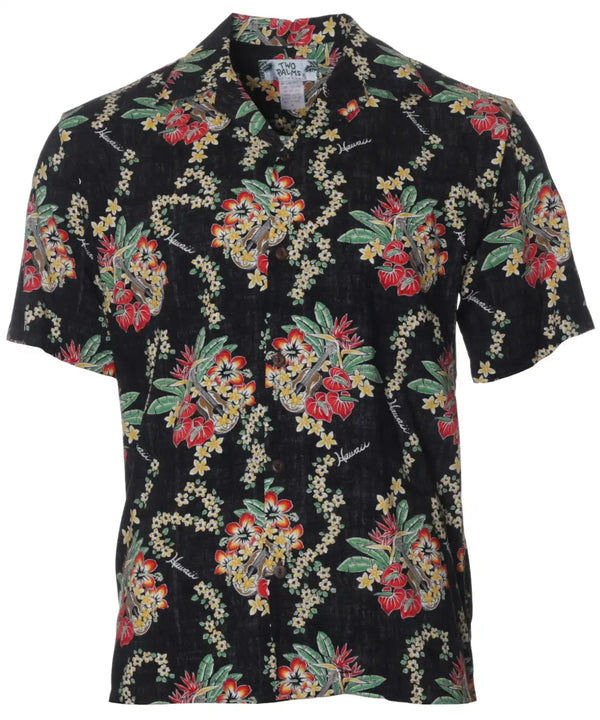 Lei of Hawaii Aloha Shirt Black