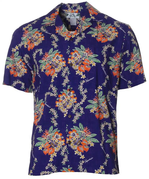 Lei of Hawaii Aloha Shirt Purple