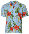 Hawaiian Shirt Lanai Monstera Sky Blue Sky Blue