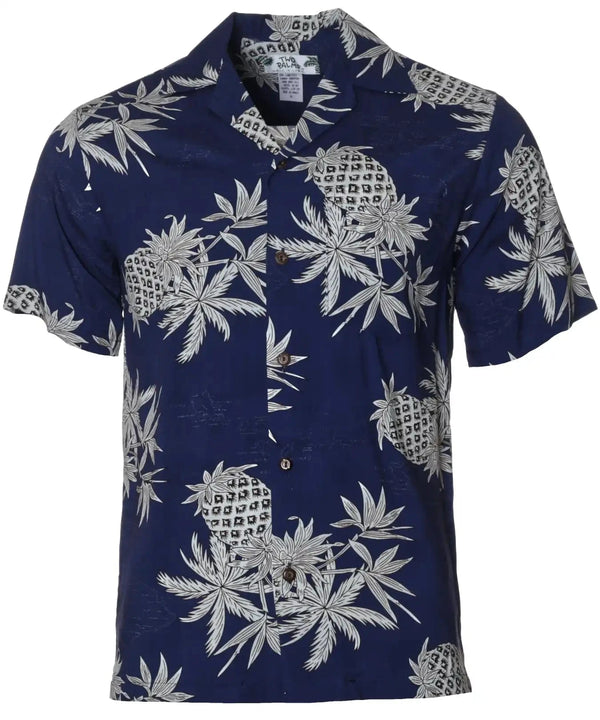 Men Rayon Shirt Pineapple Halakahiki