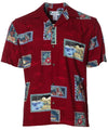 Hawaiian Shirt Island Vacation Postcards Red
