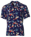 Vintage Aloha Hawaiian Shirt Navy