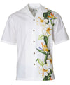 Lanikai Aloha Shirt Side Border Band Design White