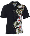 Hawaiian Aloha Shirt Side Border Band Hilo Black