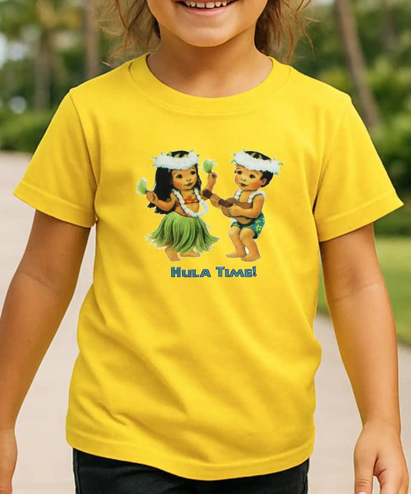 Hula Time Kids T-Shirt Yellow