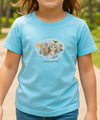 Kids T-Shirts Kitty Ocean Diver Light Blue