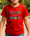 Kids T-Shirt Hawaiian Handbags & Slippers Red