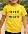 Kids T-Shirt Hawaiian Handbags & Slippers Yellow