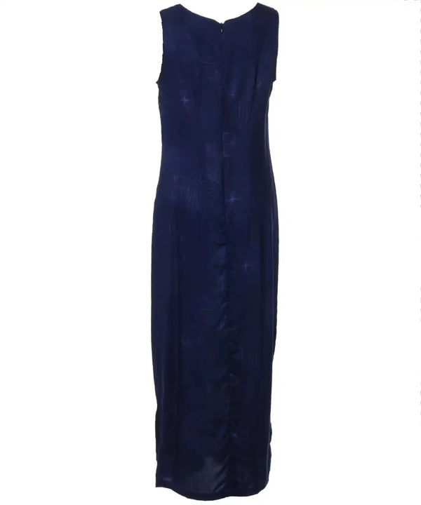 Prince Kuhio Sleeveless Long Maxi Hawaiian Dress Navy Green