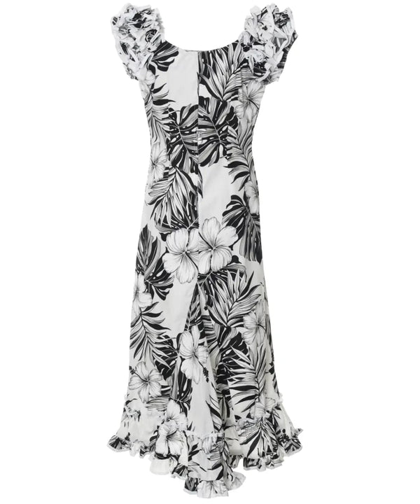 Long Muumuu Dress Palekaiko White