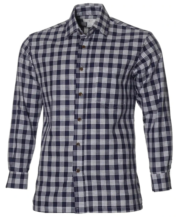 Long Sleeves Hawaii Palaka Shirt Navy