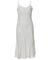 Midi Silk Dress Spaghetti Straps Tropical Palms Off-White Off-White 2XL