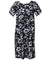 Short Hawaii Muumuu Pull Over Classic Hibiscus Pareo Navy