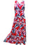 Maxi Long Cocktail Hawaiian Dress RAINFOREST Red