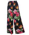 Wide Leg Hawaii-Made Pants Blooming Orchids
