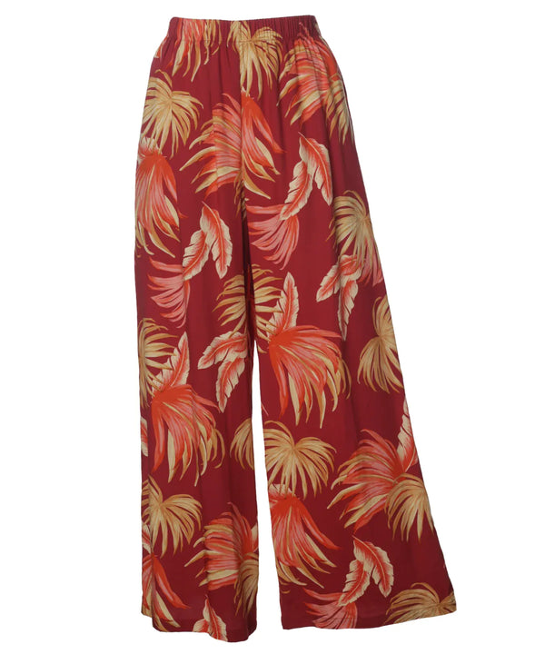 Fan Palm Wide Leg Hawaii-Made Pants