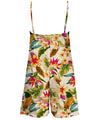 Short Cami Romper Tropical Hibiscus & Plumeria