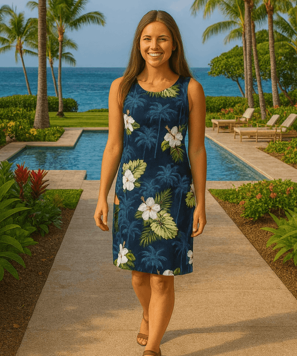 Short Sleeveless Tank Hawaii Dress Ka Pua
