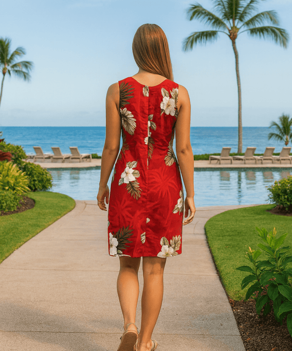 Short Sleeveless Tank Hawaii Dress Ka Pua