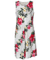 Short Hawaiian Dress Hekau Cream