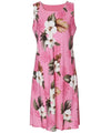 Short Dress Hibiscus Jungle Pink