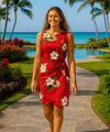 Ka Pua Short Sarong Hawaiian Dress