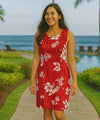 Hawaiian Short Sleeveless Tank Tropical Hibiscus Dress