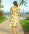 Short Sleeveless Tank Dress Surfing Hibiscus