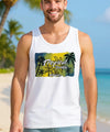 Tank Top Tropical Paradise Hawaii T-shirt White